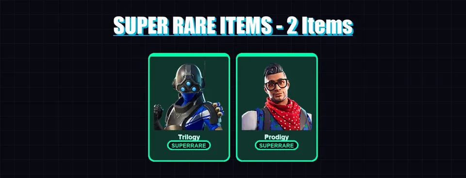 [PS4/PS5/XBOX/PC] | Trilogy | Prodigy | 2 skin | 1 pickaxe | 1 emote | 1 glider | Lv20 — main preview