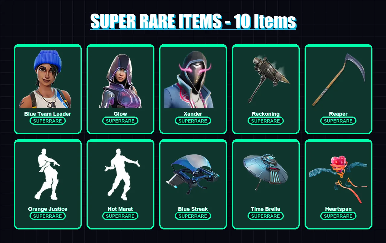 [PC/XBOX] | Blue Team Leader | Glow | Xander | The Prisoner | Deadpool | 117 skin | 125 pickaxe | 120 emote | 119 glider | Lv1842
