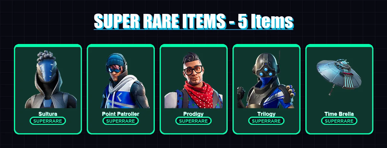 [PS4/PS5/XBOX/PC] | Sultura | Point Patroller | Prodigy | Trilogy | The Foundation | 101 skin | 107 pickaxe | 93 emote | 89 glider | Lv1435