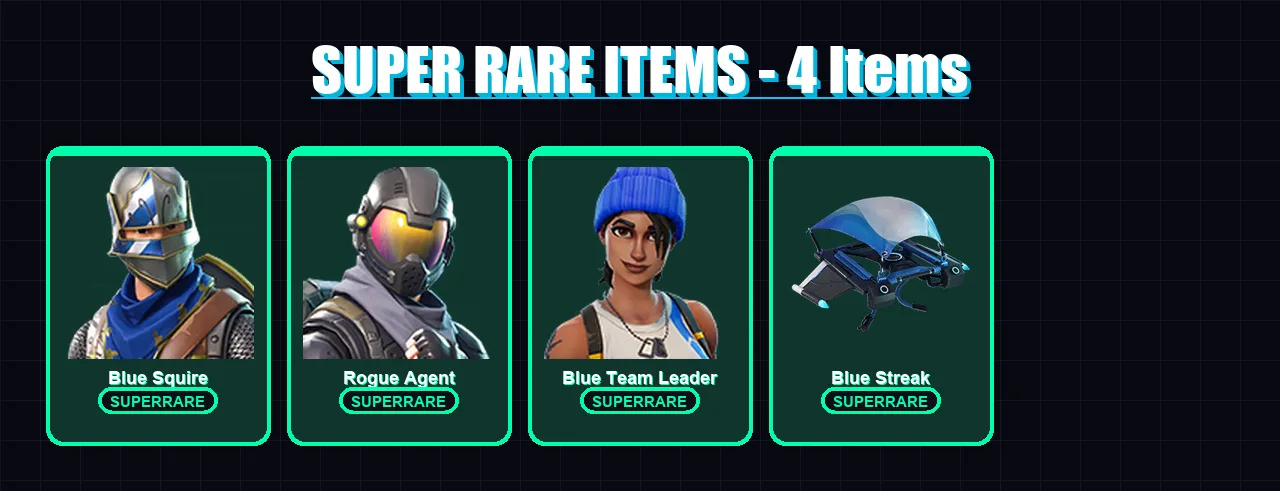 [PC/XBOX/PSN] | Blue Squire | Rogue Agent | Blue Team Leader | Cuddle Team Leader | Drift | 6 skin | 4 pickaxe | 6 emote | 6 glider | Lv84
