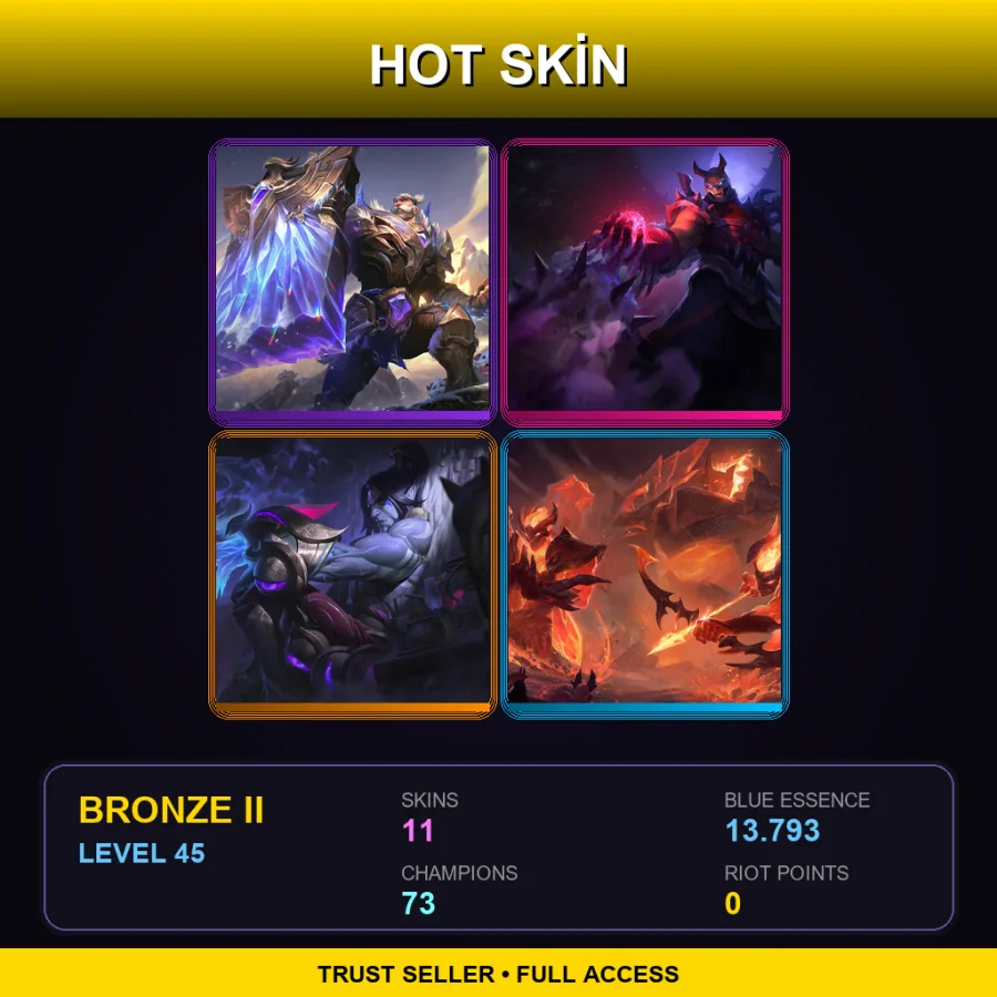 LAS | Lv45 | Bronze II | 11 Skin | 73 Champ