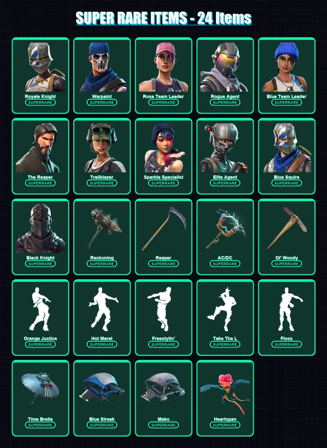 [PS4/PS5/XBOX/PC] | Royale Knight | Warpaint | Rose Team Leader | 74 skin | Lv1844
