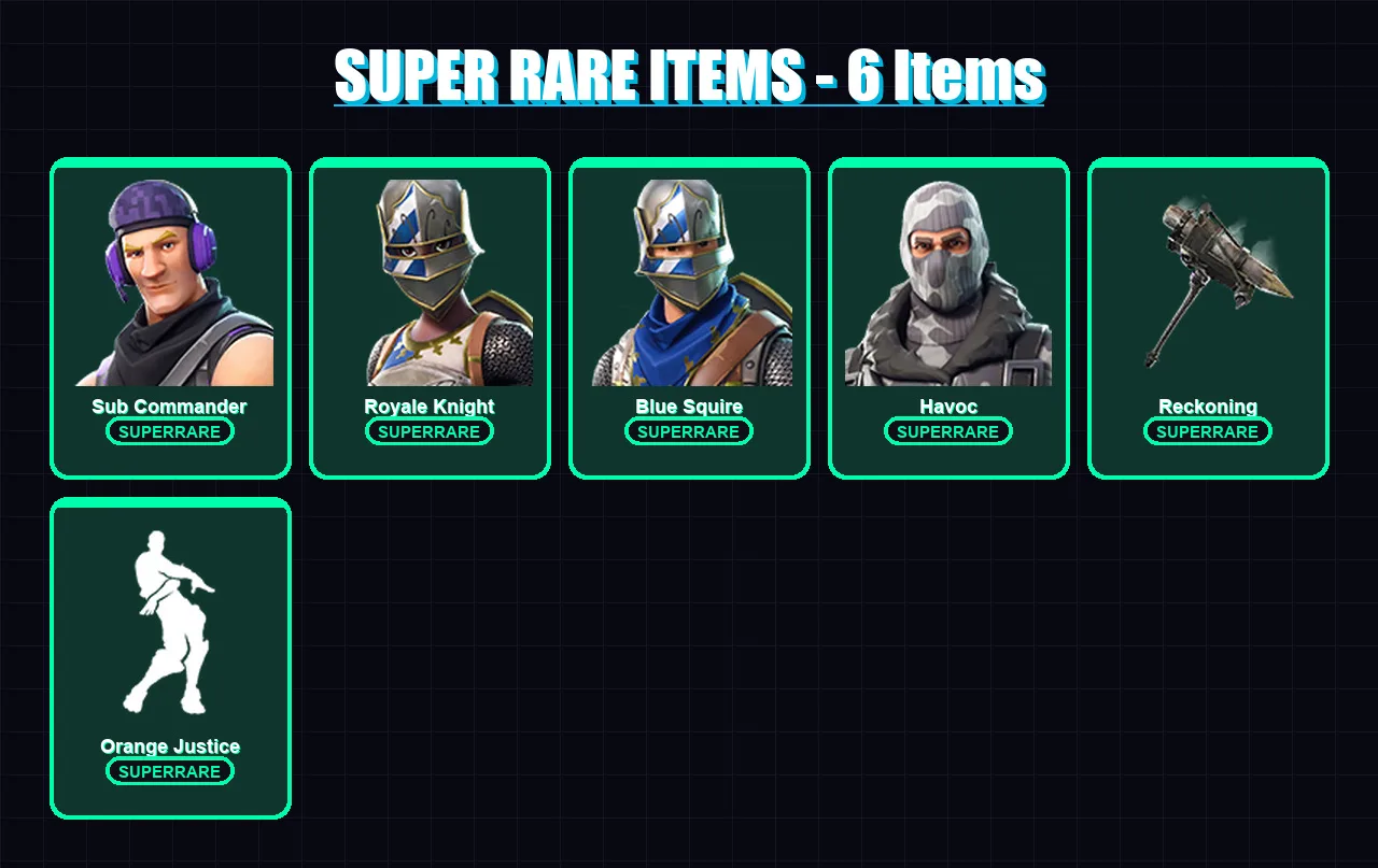 [PC/XBOX] | Sub Commander | Royale Knight | Blue Squire | Havoc | Valor | 20 skin | 15 pickaxe | 17 emote | 17 glider | Lv184