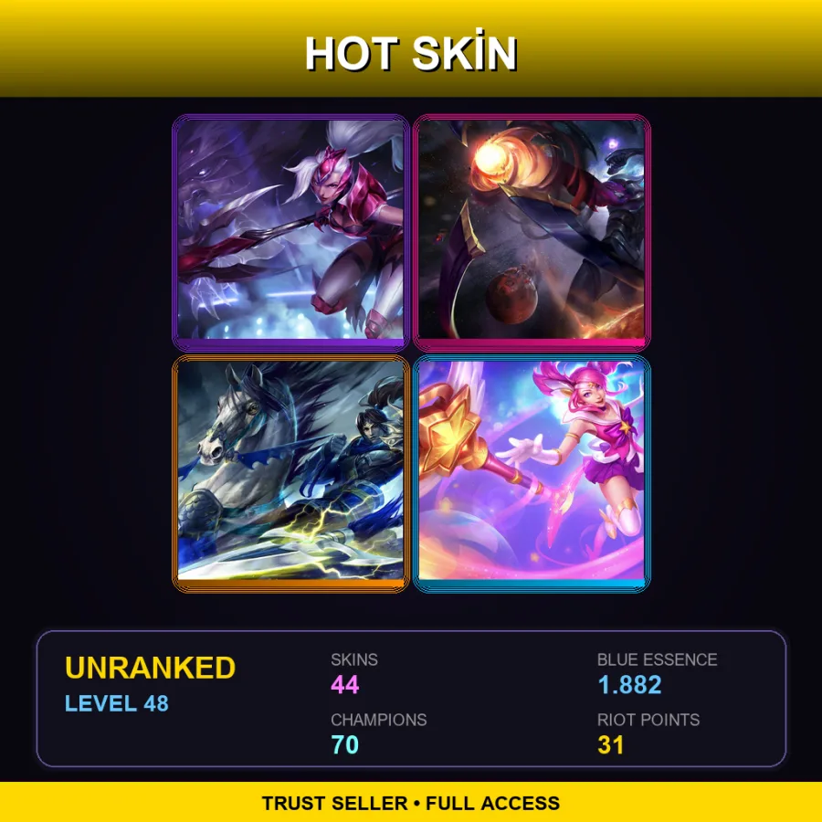 LAN | Lv48 | Unranked | 44 Skin | 70 Champ with Alistar
