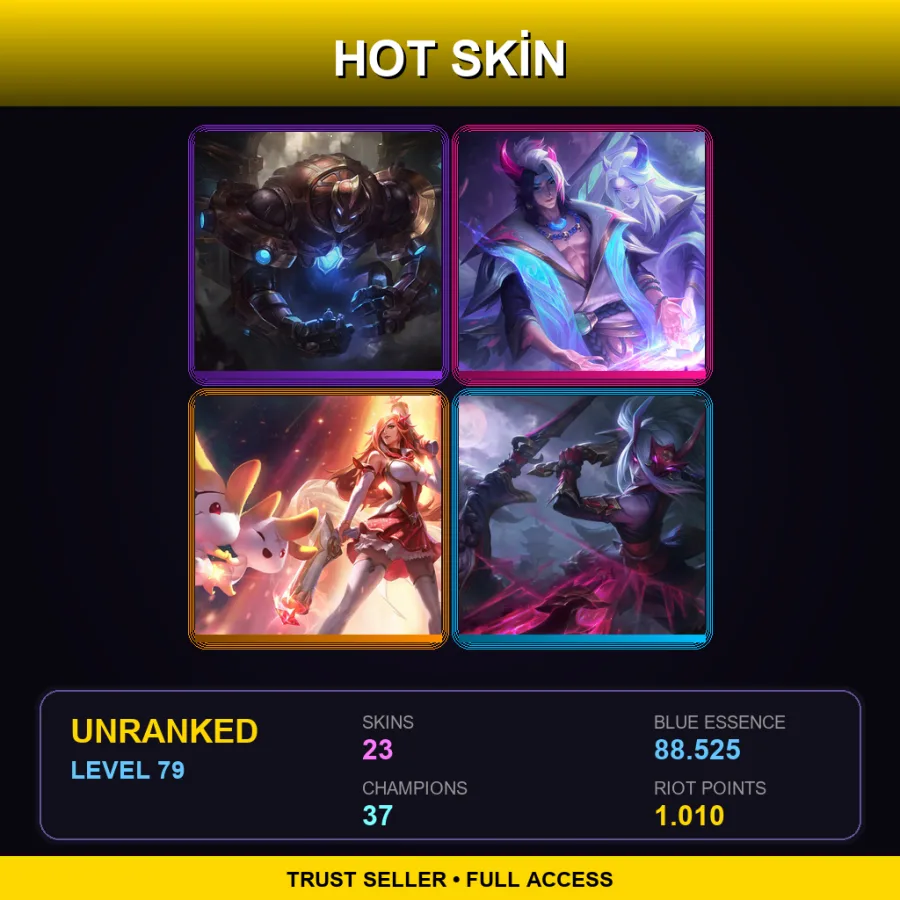 NA | Lv79 | Unranked | 23 Skin | 37 Champ — LoL account