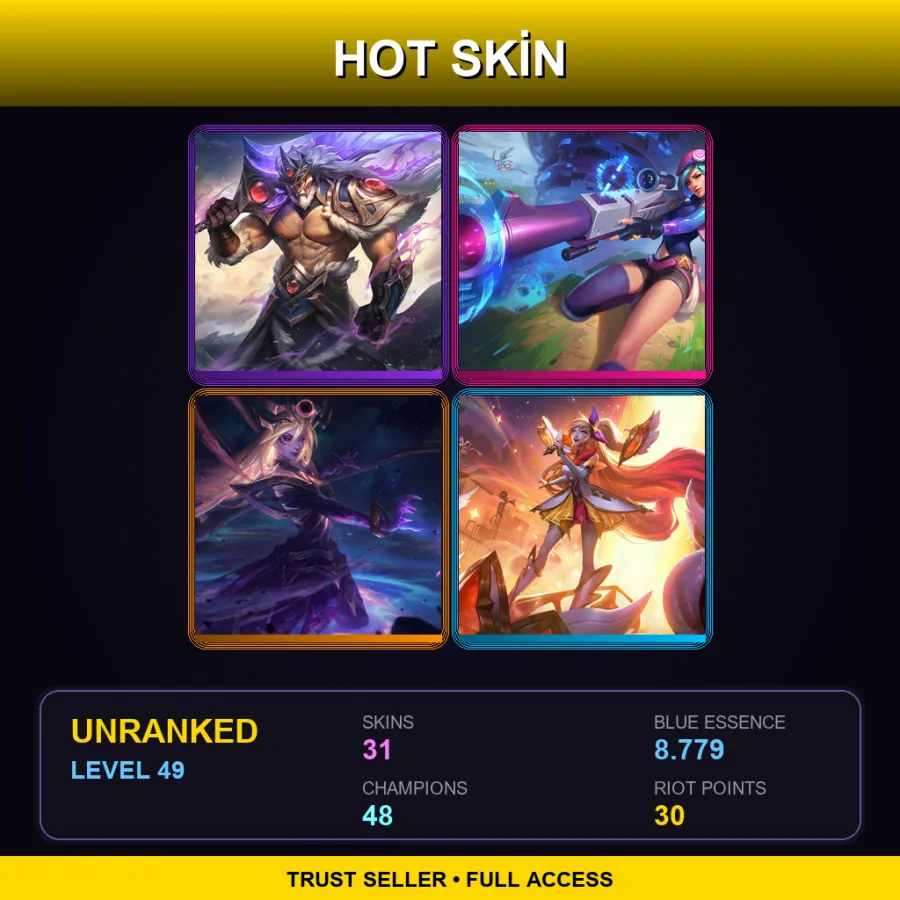 SG | Lv49 | Unranked | 31 Skin | 48 Champ — Apocalyptic Brand