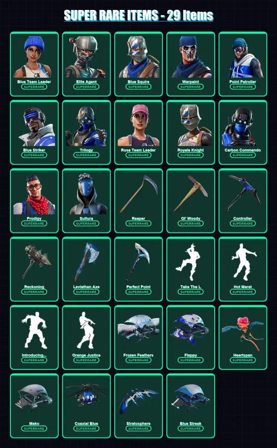 [PS4/PS5/XBOX/PC] | Blue Team Leader | Elite Agent | Blue Squire | 193 skin | Lv2213