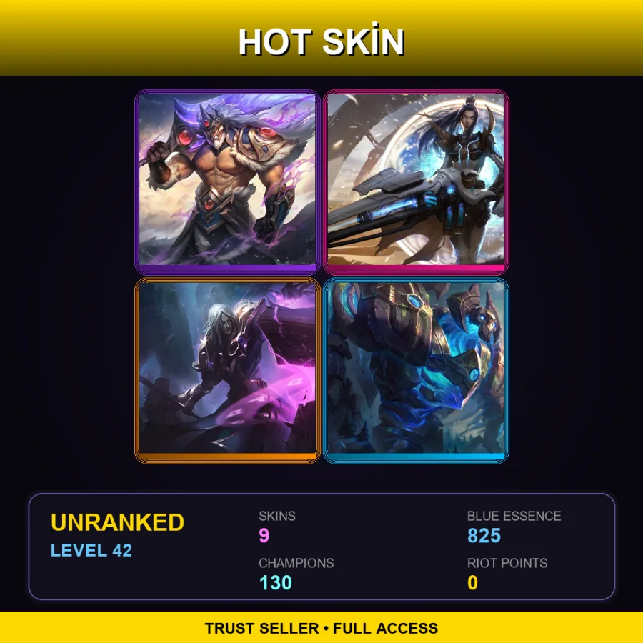 SG | Lv42 | Unranked | 9 Skin | 130 Champ — Charred Maokai