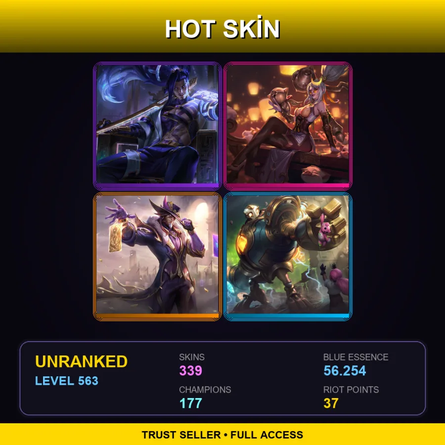 VN | Lv563 | Unranked | 339 Skin | 177 Champ — Goalkeeper Blitzcrank