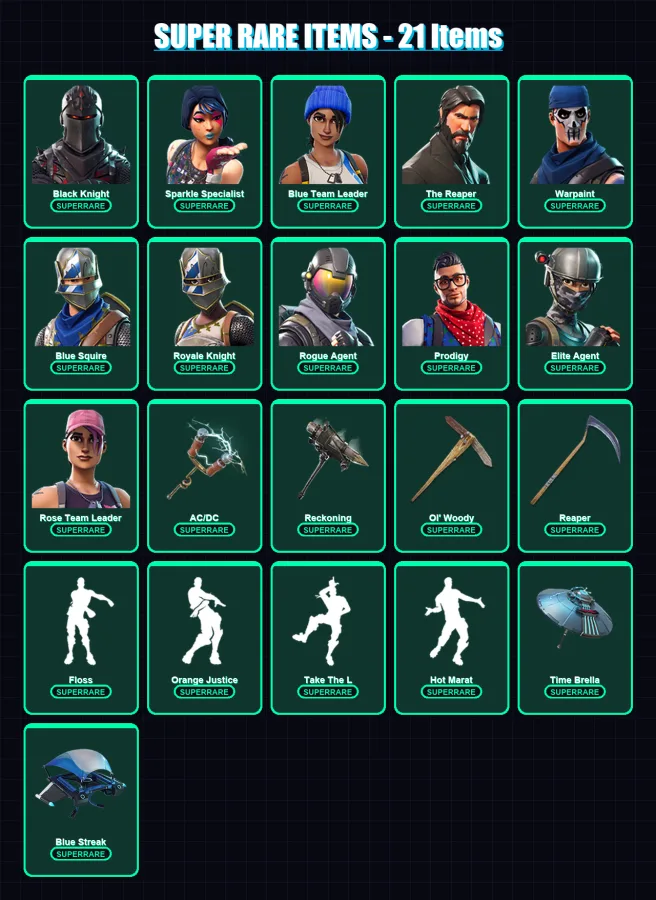 [PS4/PS5/XBOX/PC] | Black Knight | Sparkle Specialist | Blue Team Leader | 106 skin | Lv1265