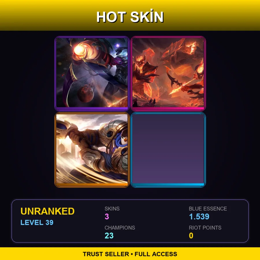 EUNE | Lv39 | Unranked | 3 Skin | 23 Champ — Infernal Galio