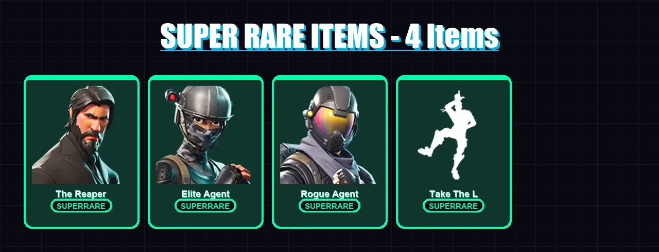 [PC/XBOX/PSN] | The Reaper | Elite Agent | Rogue Agent | Raven | Dark Voyager | 9 skin | 6 pickaxe | 11 emote | 9 glider | Lv171