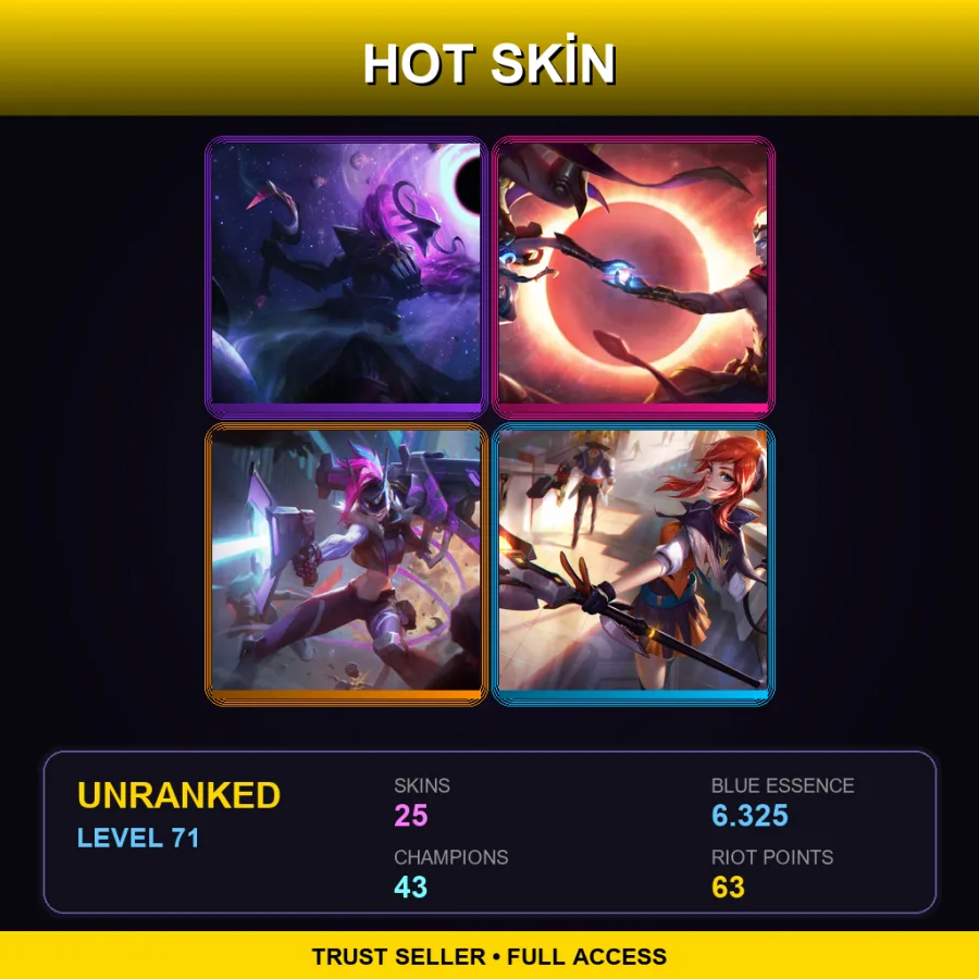 EUNE | Lv71 | Unranked | 25 Skin | 43 Champ — Blacksmith Poppy