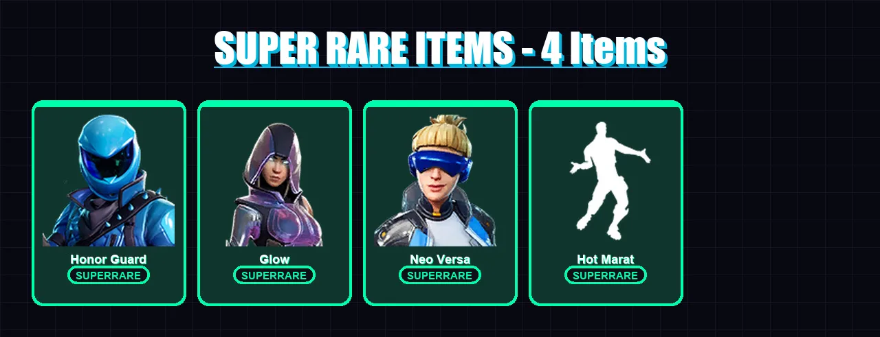 [PC/XBOX/PSN] | Honor Guard | Glow | Neo Versa | Catalyst | Blackheart | 29 skin | 30 pickaxe | 42 emote | 40 glider | Lv499 — Fortnite account