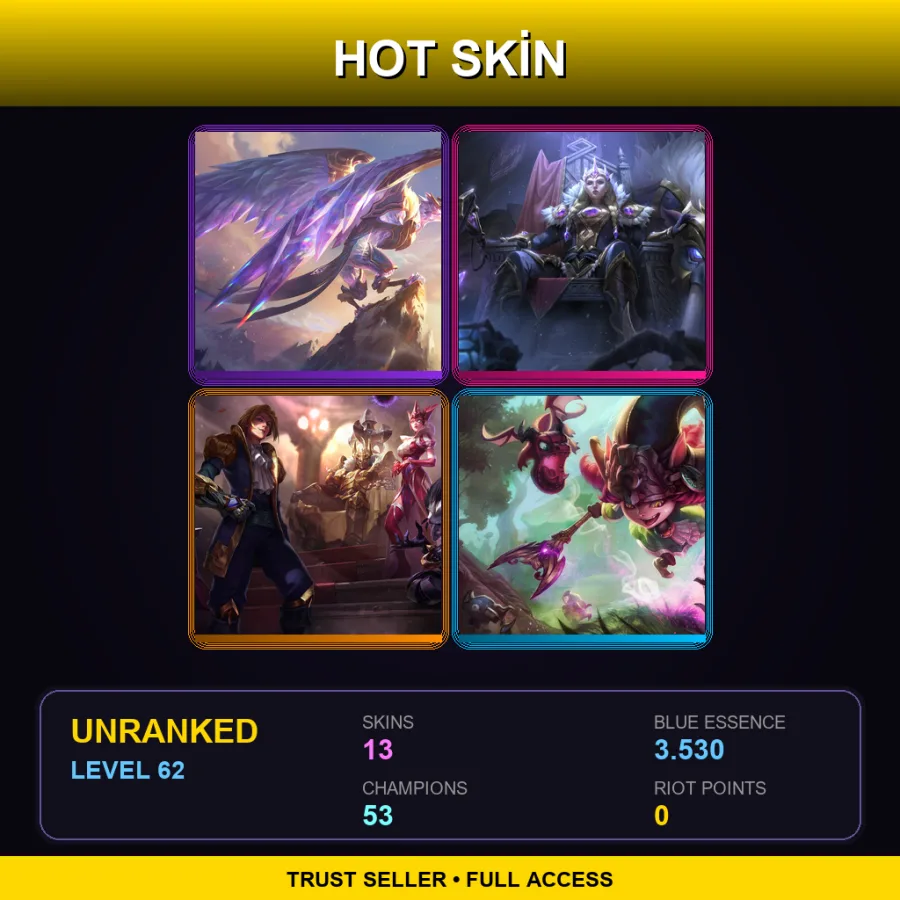 EUW | Lv62 | Unranked | 13 Skin | 53 Champ — Waterloo Miss Fortune