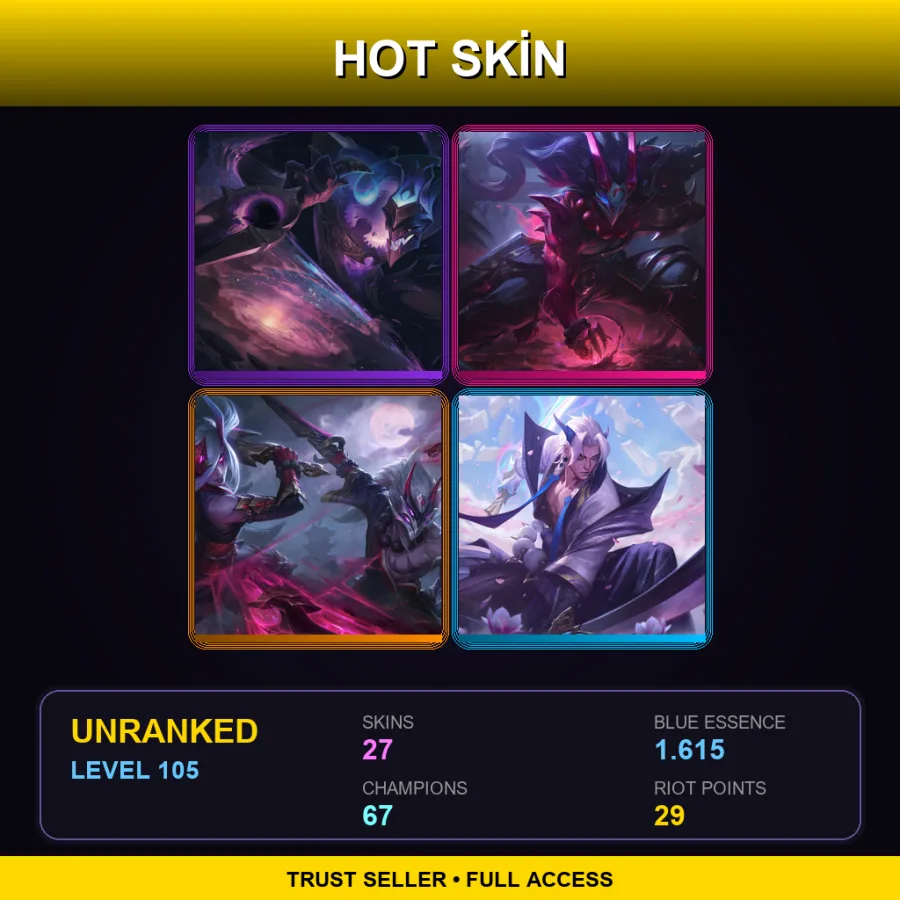 EUNE | Lv105 | Unranked | 27 Skin | 67 Champ — Dunkmaster Darius