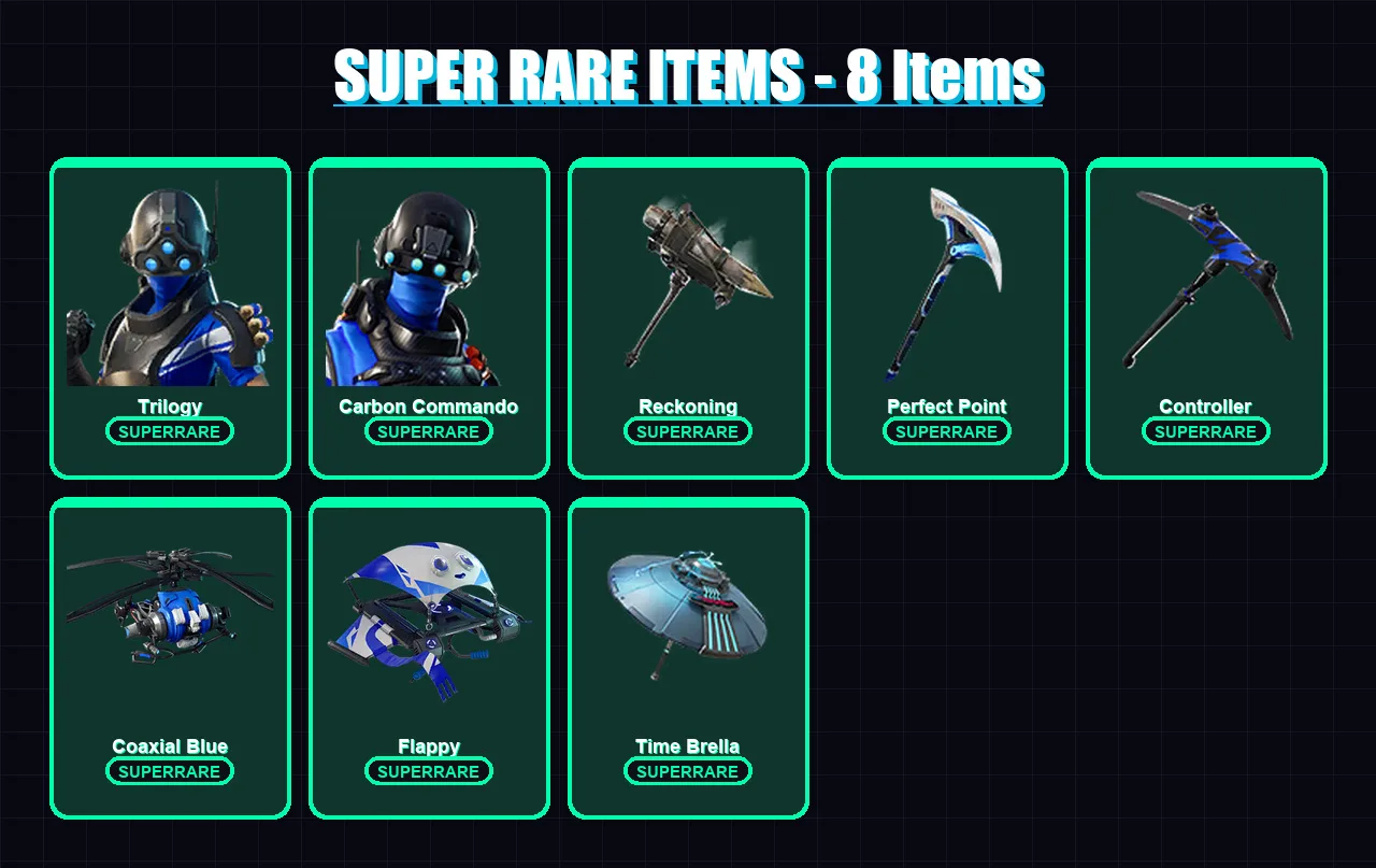 [PC/XBOX/PSN] | Trilogy | Carbon Commando | Calamity | Midas | Catalyst | 104 skin | 97 pickaxe | 85 emote | 101 glider | Lv1074