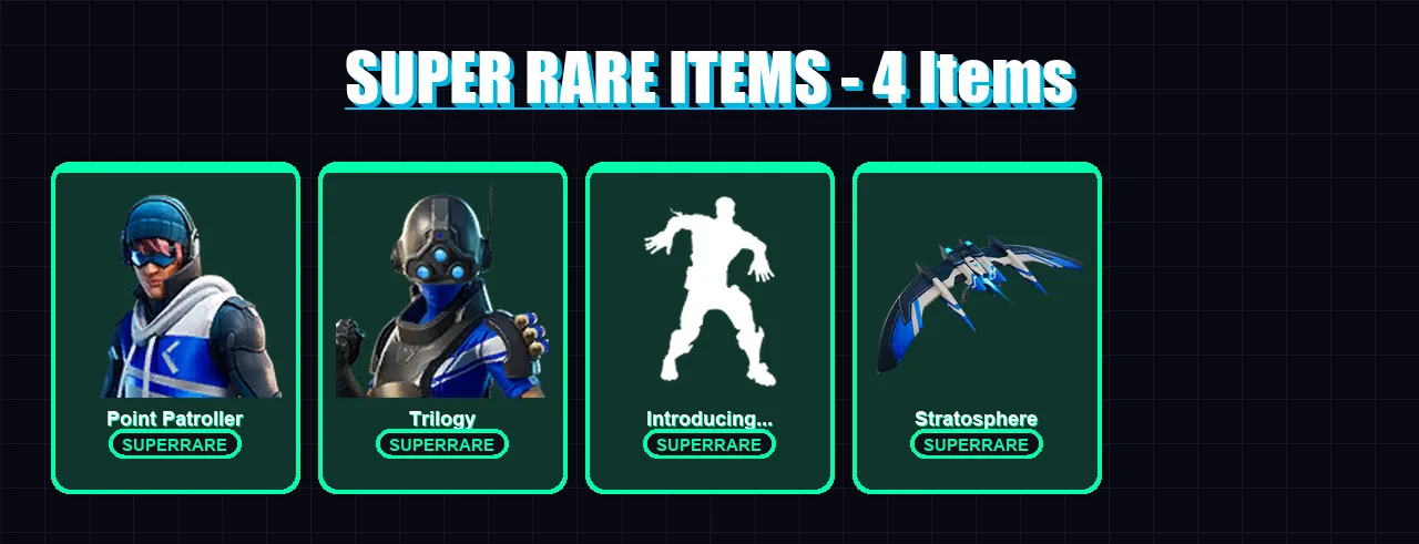[PC/XBOX] | Point Patroller | Trilogy | Gear Specialist Maya | Eternal Knight | Menace | 47 skin | 71 pickaxe | 62 emote | 71 glider | Lv969