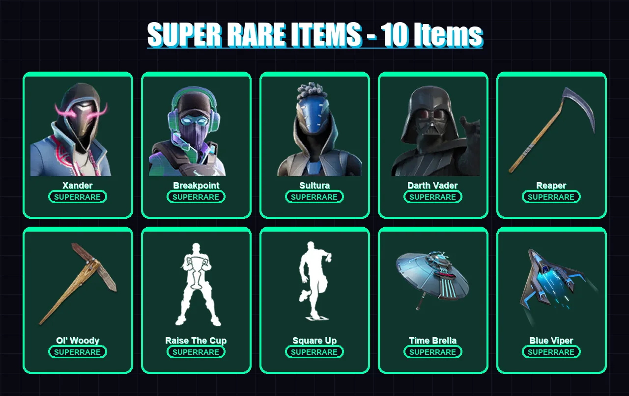 [PS4/PS5/PC] | Xander | Breakpoint | Sultura | Darth Vader | Valeria | 351 skin | 397 pickaxe | 306 emote | 273 glider | Lv4810