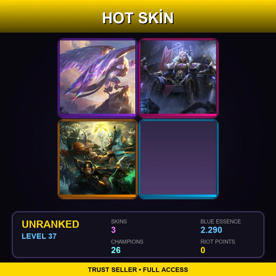 EUNE | Lv37 | Unranked | 3 Skin | 26 Champ
