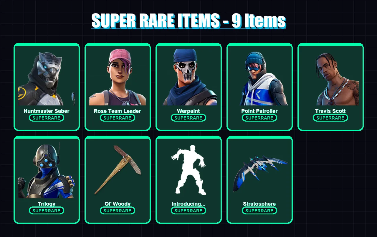 [PS4/PS5/XBOX/PC] | Huntmaster Saber | Rose Team Leader | Warpaint | 92 skin | Lv1304 — Fortnite account
