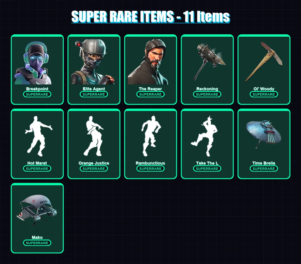 [PC/PSN] | Breakpoint | Elite Agent | The Reaper | The Foundation | Valor | 89 skin | 93 pickaxe | 76 emote | 79 glider | Lv1320 — Fortnite account