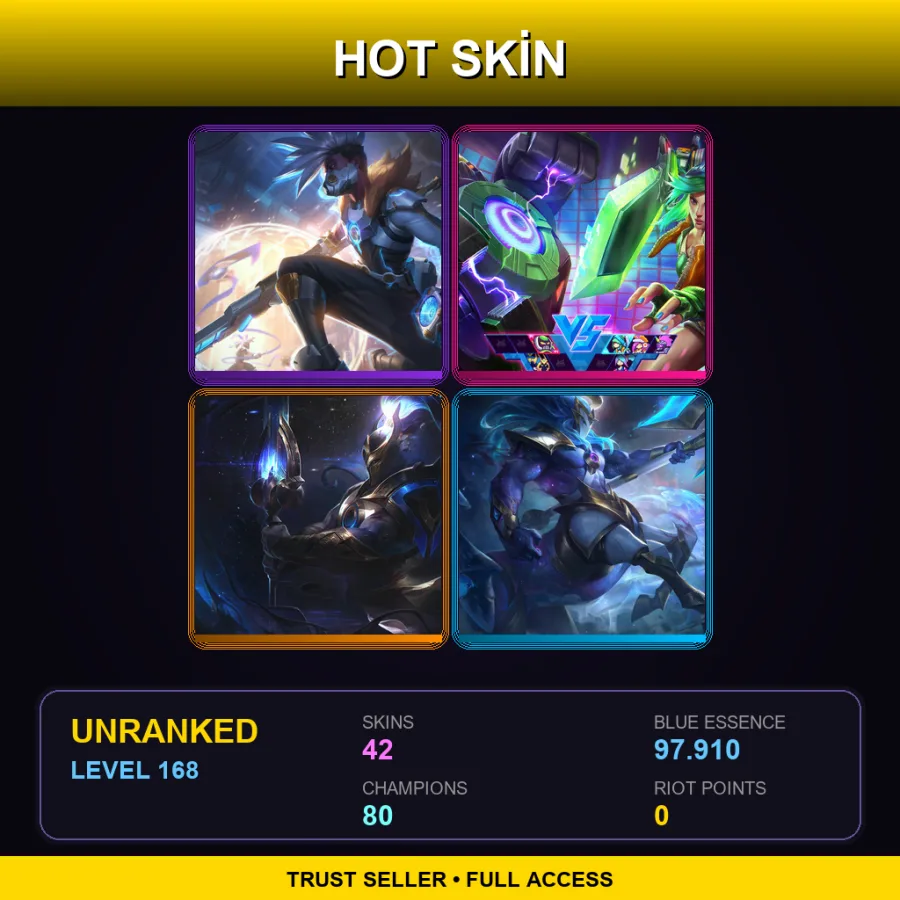 LAN | Lv168 | Unranked | 42 Skin | 80 Champ — Coin Emperor Tahm Kench