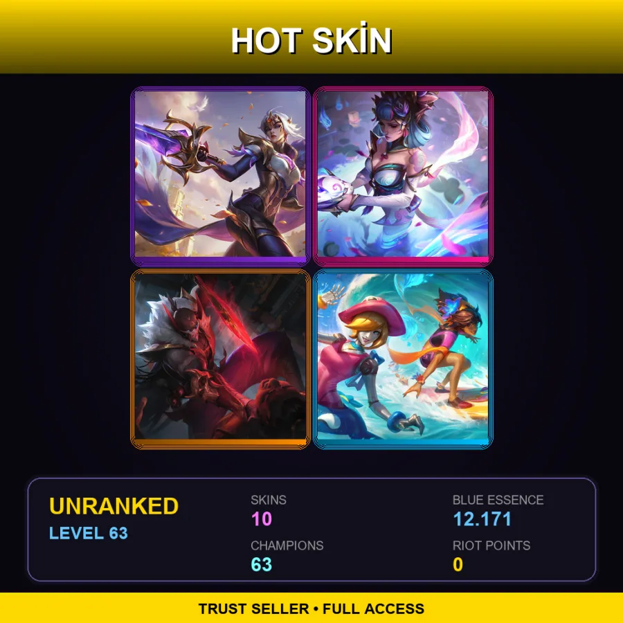 EUW | Lv63 | Unranked | 10 Skin | 63 Champ — Butcher Urgot