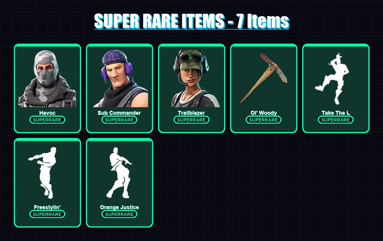 [SWITCH/PSN/PC] | Havoc | Sub Commander | Trailblazer | Sentinel | Arachne | 26 skin | 16 pickaxe | 12 emote | 16 glider | Lv145