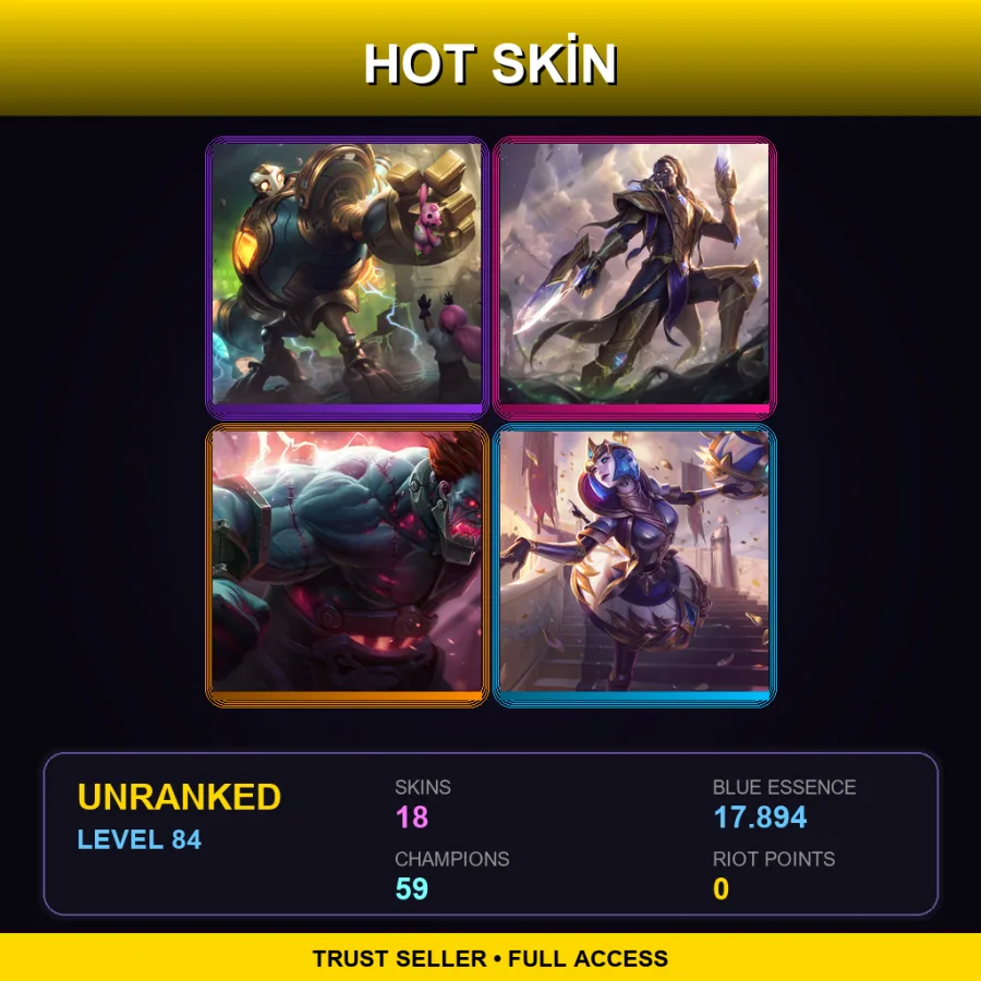 BR | Lv84 | Unranked | 18 Skin | 59 Champ