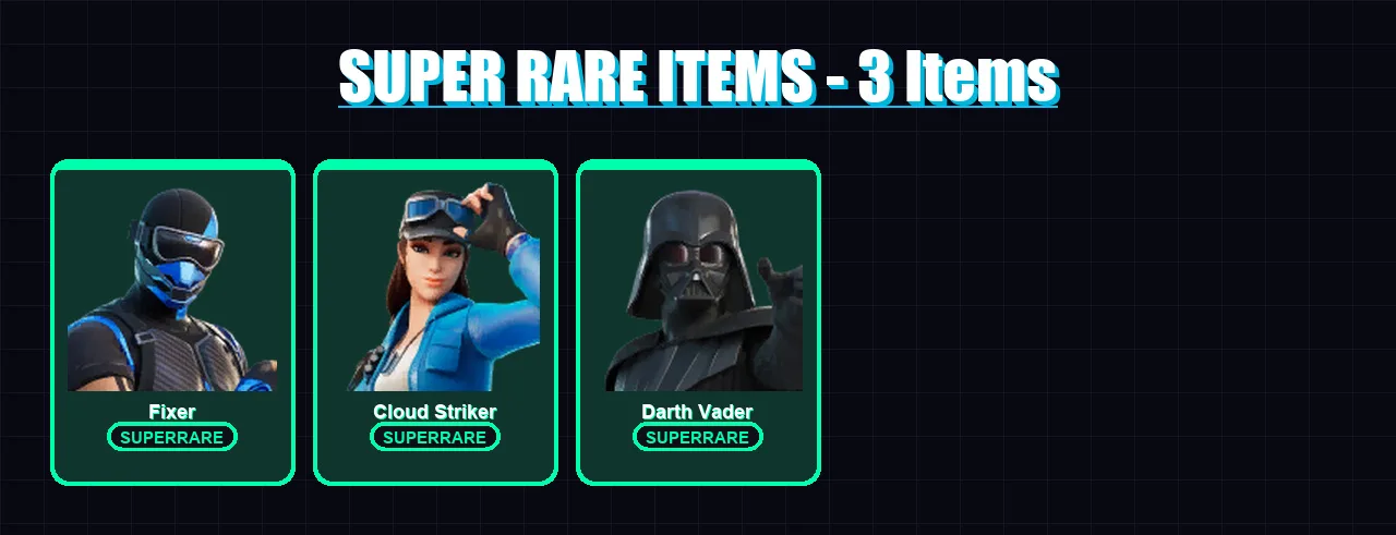 [PC] | Fixer | Cloud Striker | Darth Vader | Menace | Renzo the Destroyer | 174 skin | 223 pickaxe | 195 emote | 165 glider | Lv2850