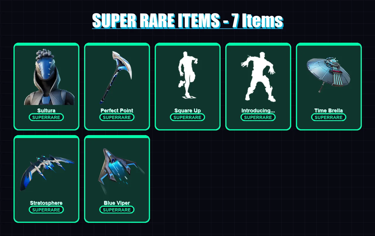 [PS4/PS5/XBOX/PC] | Sultura | Paradigm (Reality-659) | Mandalorian | The Foundation | Fade | 55 skin | 78 pickaxe | 48 emote | 63 glider | Lv887