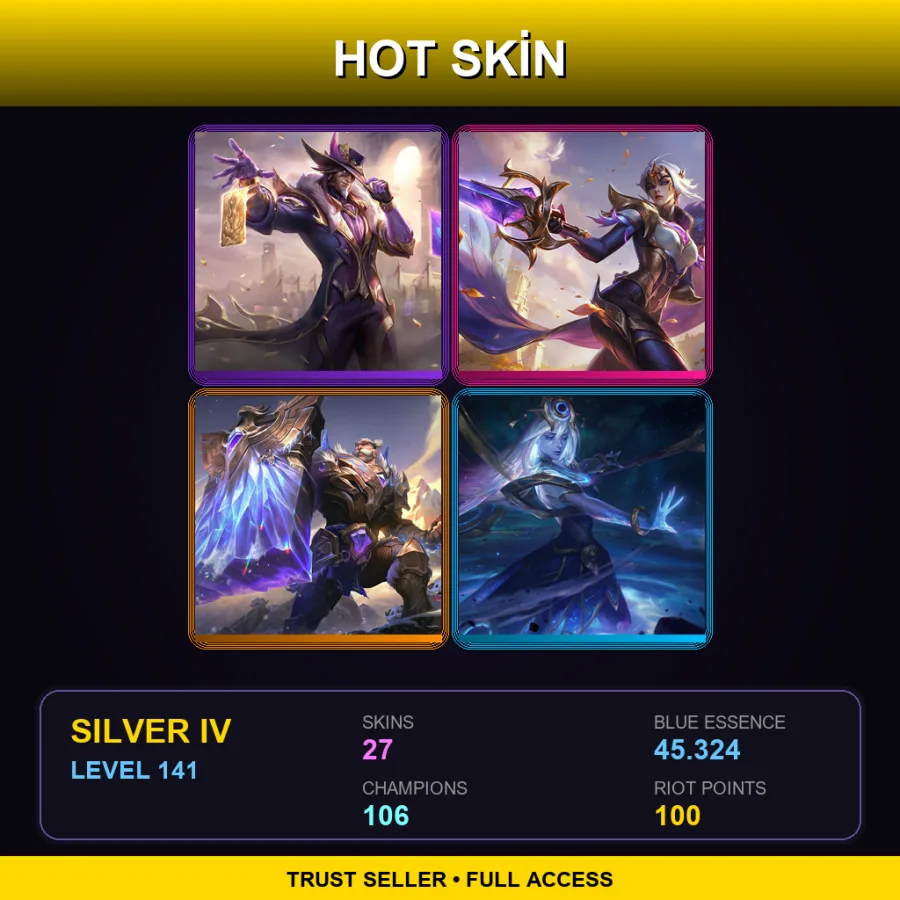 LAS | Lv141 | Silver IV | 27 Skin | 106 Champ