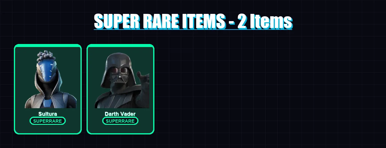 [PC/XBOX/PSN] | Sultura | Darth Vader | Paradigm (Reality-659) | Malik | The Imagined | 28 skin | 34 pickaxe | 25 emote | 30 glider | Lv489