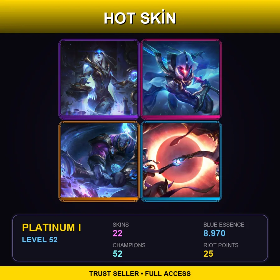 LAS | Lv52 | Platinum I | 22 Skin | 52 Champ