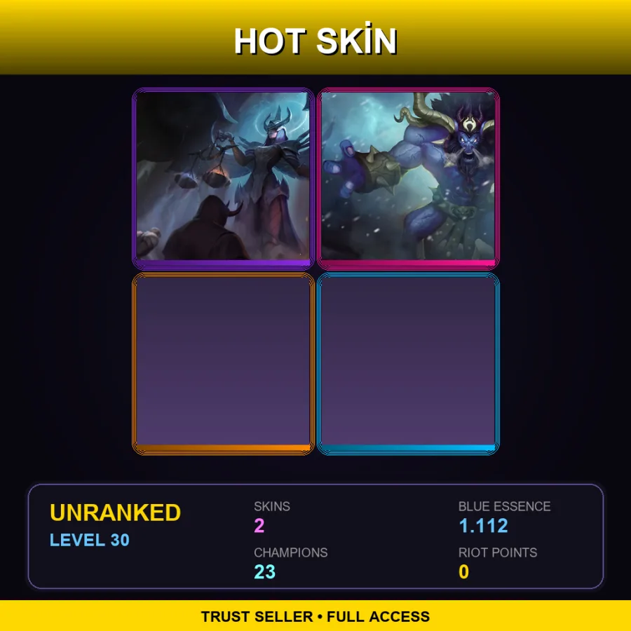NA | Lv30 | Unranked | 2 Skin | 23 Champ
