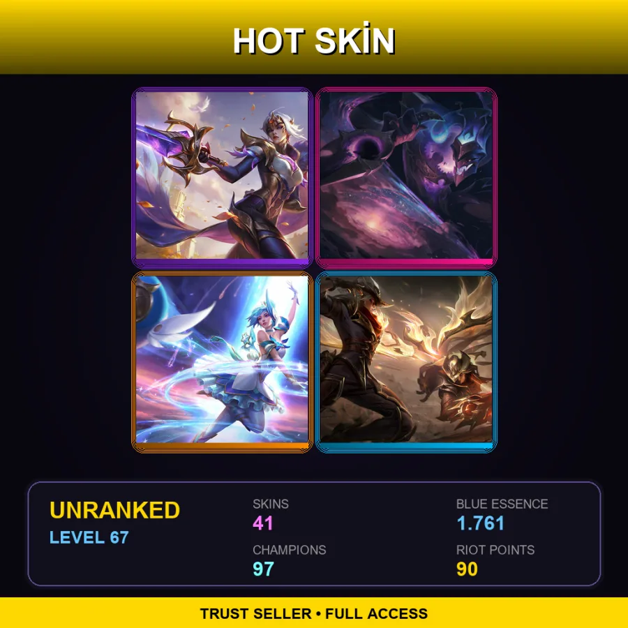 EUW | Lv67 | Unranked | 41 Skin | 97 Champ — Program Soraka