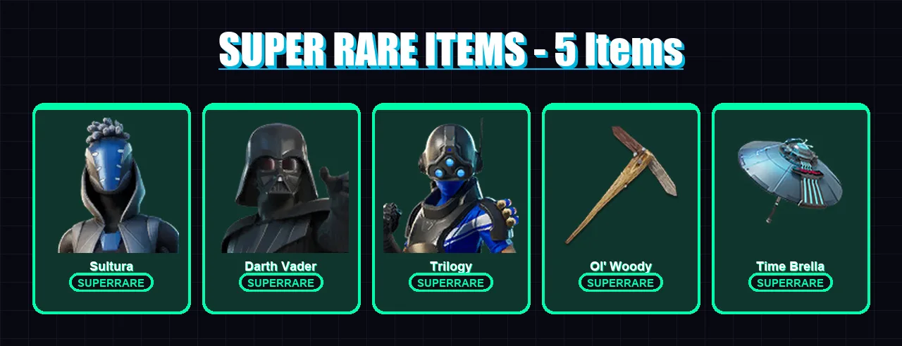 [PC/XBOX] | Sultura | Darth Vader | Trilogy | Kado Thorne | Mizuki | 231 skin | 270 pickaxe | 199 emote | 201 glider | Lv3046