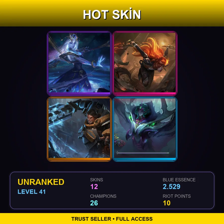 BR | Lv41 | Unranked | 12 Skin | 26 Champ