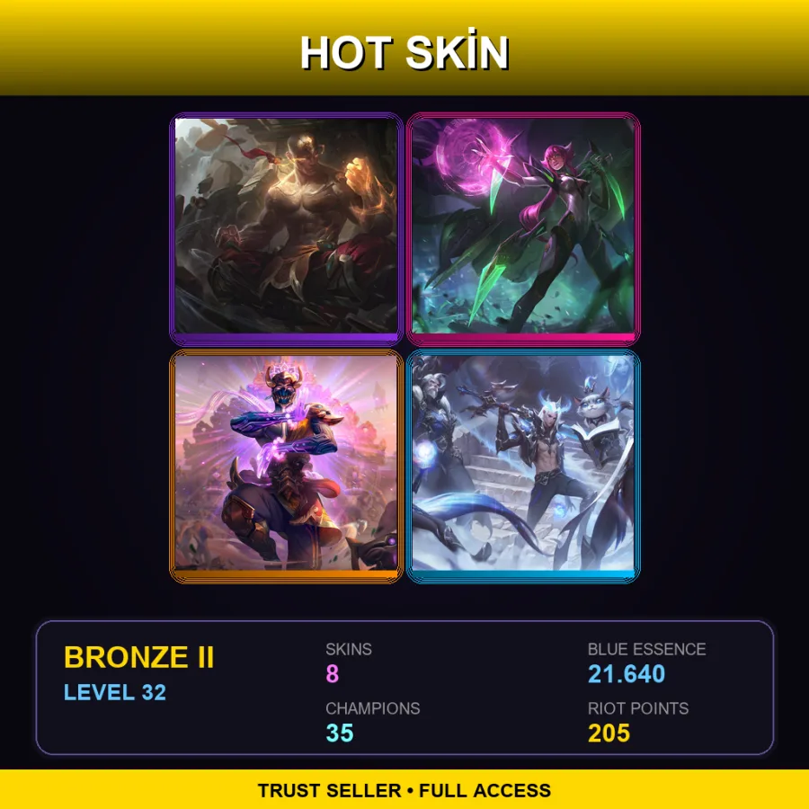 LAS | Lv32 | Bronze II | 8 Skin | 35 Champ