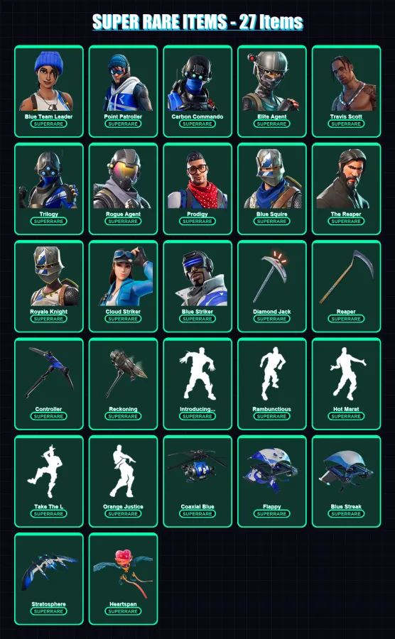 [PC/XBOX] | Blue Team Leader | Point Patroller | Carbon Commando | 126 skin | Lv1497