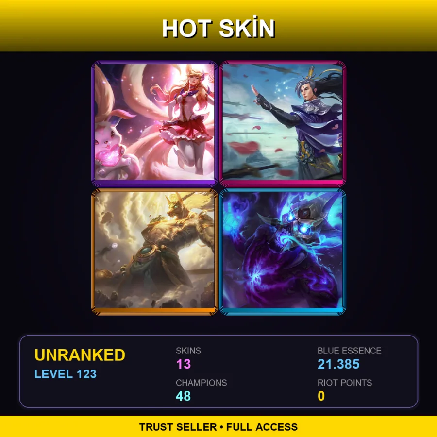 BR | Lv123 | Unranked | 13 Skin | 48 Champ