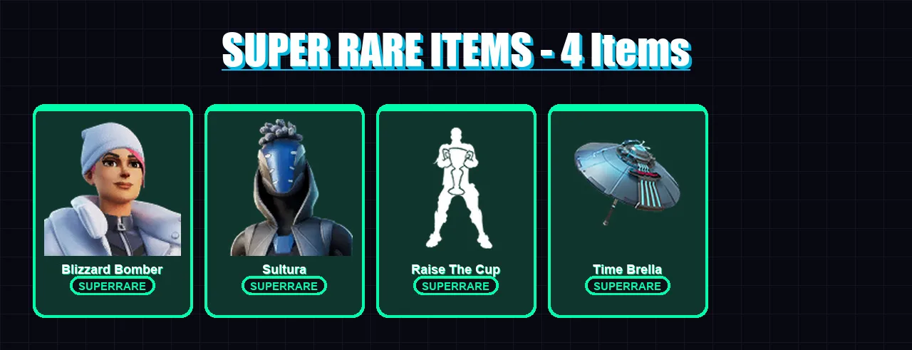 [PS4/PS5/XBOX/PC] | Blizzard Bomber | Sultura | Twyn | Omegarok | Gear Specialist Maya | 79 skin | 113 pickaxe | 80 emote | 104 glider | Lv1907