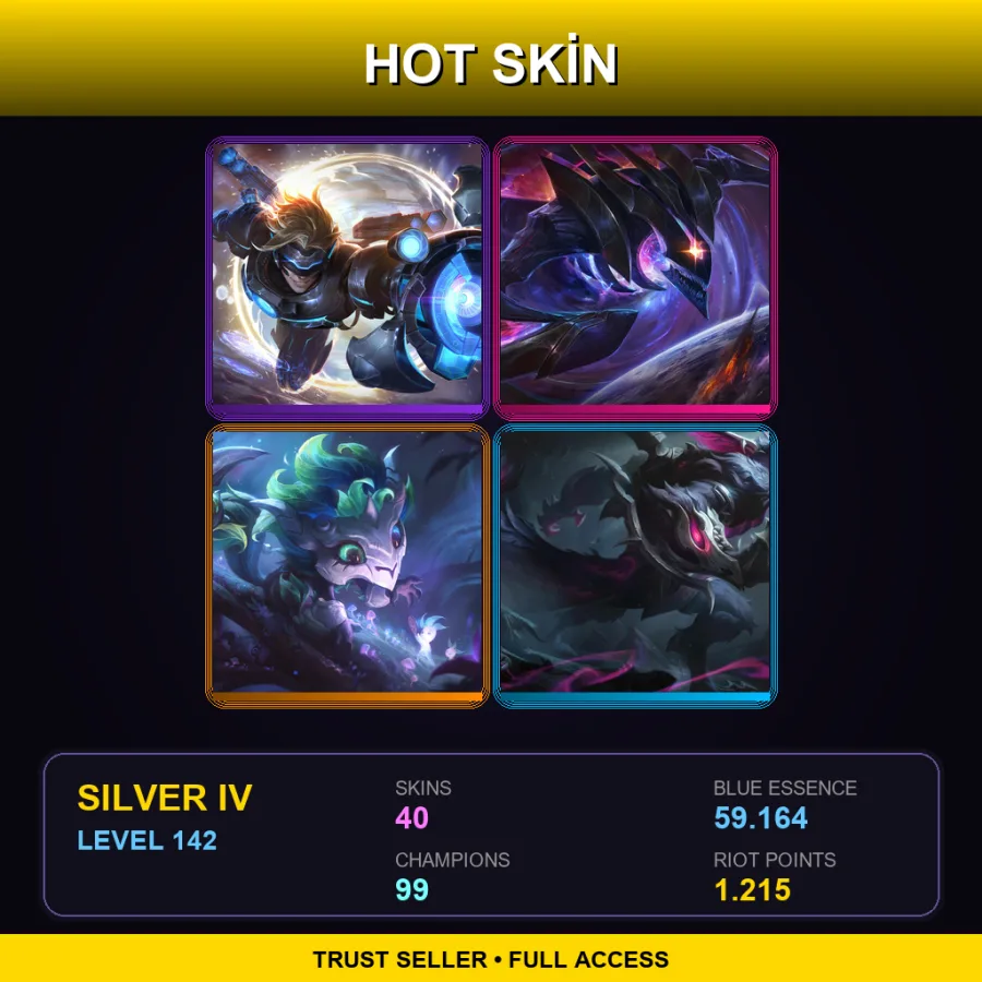 TR | Lv142 | Silver IV | 40 Skin | 99 Champ