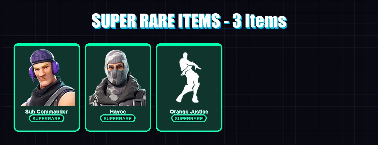[PC/XBOX/PSN] | Sub Commander | Havoc | Renzo the Destroyer | Imani | Mystica | 10 skin | 16 pickaxe | 19 emote | 24 glider | Lv387
