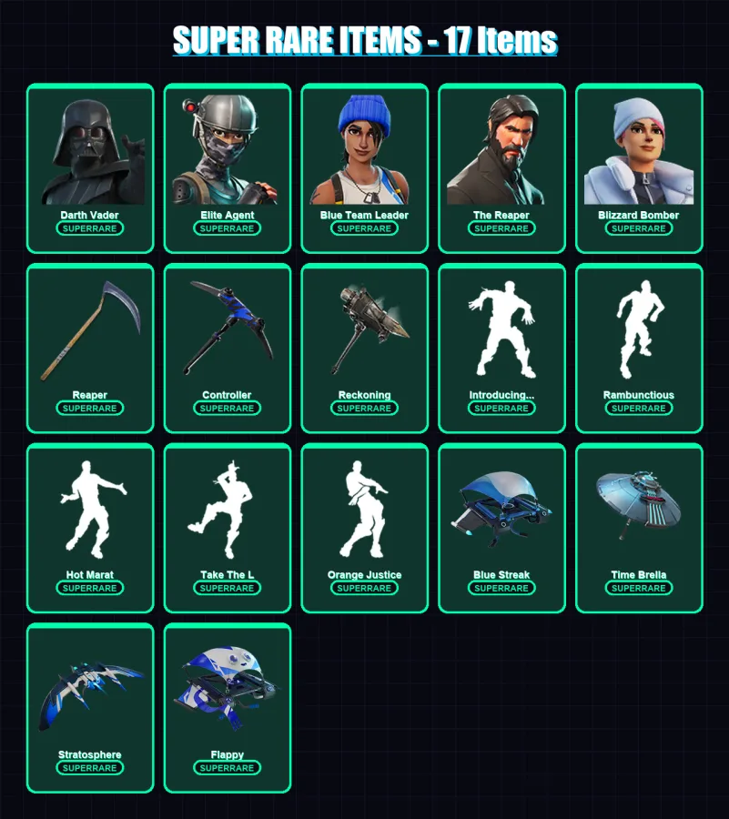 [PS4/PS5/XBOX/PC] | Darth Vader | Elite Agent | Blue Team Leader | 221 skin | Lv3210