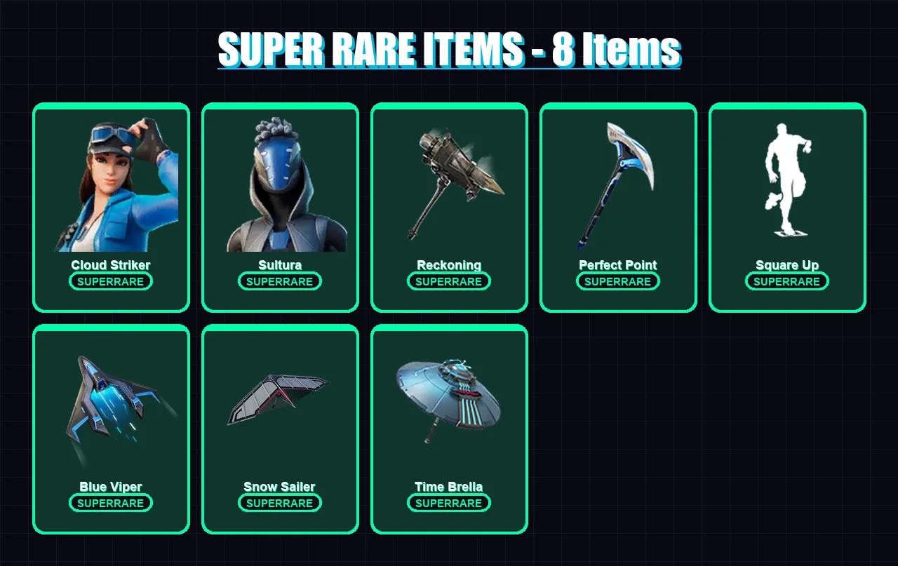 [PC/XBOX/PSN] | Cloud Striker | Sultura | Deadpool | Rox | Lynx | 67 skin | 72 pickaxe | 82 emote | 84 glider | Lv1172