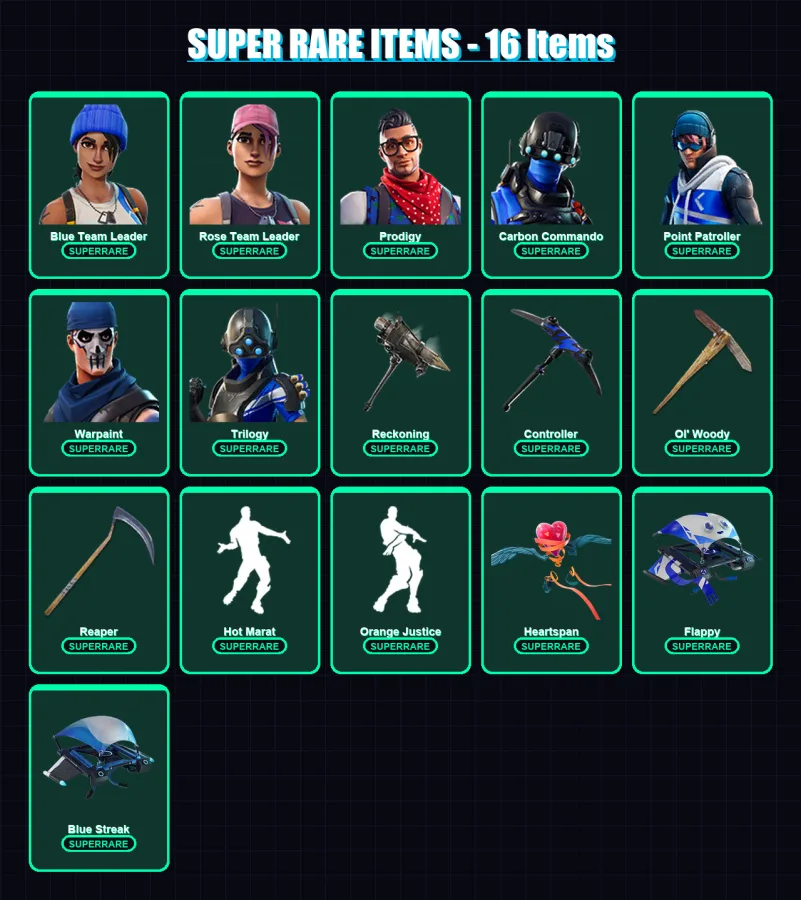 [PS4/PS5/XBOX/PC] | Blue Team Leader | Rose Team Leader | Prodigy | 103 skin | Lv1904