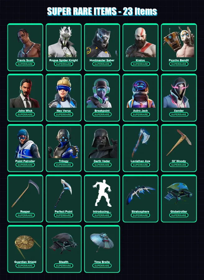[PC/XBOX/PSN] | Travis Scott | Rogue Spider Knight | Huntmaster Saber | 557 skin | Lv5309