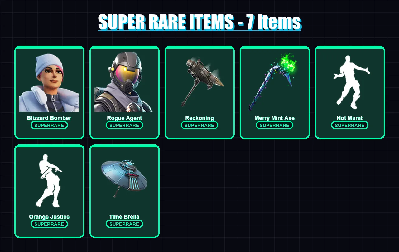 [PS4/PS5/XBOX/PC] | Blizzard Bomber | Rogue Agent | Deadpool | Fade | Gear Specialist Maya | 100 skin | 159 pickaxe | 126 emote | 132 glider | Lv211